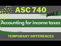 Video thumbnail for Introduction to ASC 740, Accounting for income taxes