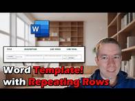 Video thumbnail for Populate a Word Template table Dynamically with Power Automate