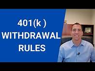 Video thumbnail for Your 401k – How do you use it? What are the 401k withdrawal rules?