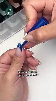 Video thumbnail for How to do the PERFECT french tip nails