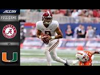 Video thumbnail for Alabama vs. Miami Full Game | 2021 ACC Football