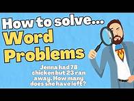 Video thumbnail for Tips for: One Step Word Problems (addition & subtraction)