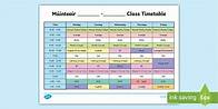 Video thumbnail for Editable School Timetable Template