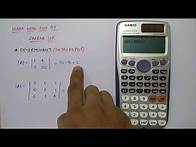 Video thumbnail for Determinant using calculator in 2 Min !!!!!!!!!!!!!!!!!!!