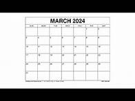 Video thumbnail for Free Printable March 2024 Calendar Templates With Holidays - Wiki Calendar