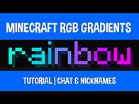 Video thumbnail for How to Write Minecraft Rainbow Text (RGB Gradient Chat & Nicknames Tutorial)