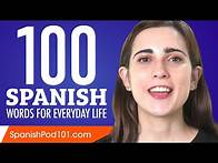 Video thumbnail for 100 Spanish Words for Everyday Life - Basic Vocabulary #5