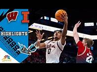 Video thumbnail for HIGHLIGHTS: Wisconsin vs. Illinois | Big Ten Men's Basketball Championship | 3/17/2024 | NBC Sports