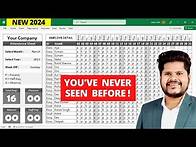 Video thumbnail for New ! 🔥 Fully Automated Attendance Sheet in Excel ( You've Never Seen Before )