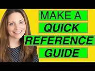 Video thumbnail for Make a Quick Reference Guide in Word (Create Software Training Guides with Screenshots)