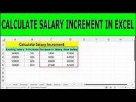 Video thumbnail for How to calculate salary increment in excel | Salary increase with grade or percentage in excel
