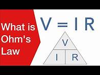 Video thumbnail for What is Ohms Law: definition, formulas, triangle, demonstration