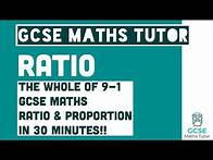 Video thumbnail for All of Ratio in 30 Minutes!! Foundation & Higher Grades 4-9 Maths Revision | GCSE Maths Tutor