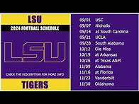 Video thumbnail for 2024 LSU Tigers Football Schedule