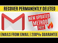 Video thumbnail for How to Recover Permanently Deleted Emails from Gmail (Latest Method ) | 2024