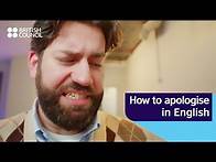 Video thumbnail for How to apologise in English