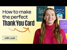 Video thumbnail for Create a personalised thank you card 💌