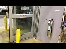 Video thumbnail for 05 Stanley automatic sliding glass door at Lowes garden center in Parker Colorado