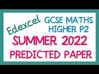 Video thumbnail for EDEXCEL GCSE Maths June 2022 Predicted Higher Paper 2