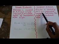 Video thumbnail for How To Calculate Simple and Compound Interest