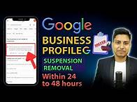 Video thumbnail for Google Business Profile Suspension Removal | How to Solve GMB Suspended Business| GMB Mastery course