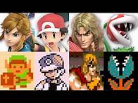 Video thumbnail for Super Smash Bros. Ultimate - Origin of All 77 Characters