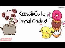 Video thumbnail for Kawaii/Cute Decal Codes! - ROBLOX