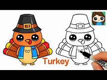 Video thumbnail for How to Draw a Cartoon Turkey 🦃 Thanksgiving Cute Art