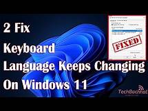 Video thumbnail for keyboard Language Keeps Changing On Windows 11 - 2 Fix How To