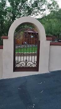 Video thumbnail for 2 wrought iron gates installed in a courtyard - by Affordable Fence and Gates, Tucson AZ