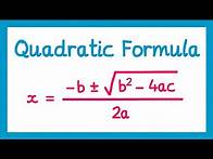 Video thumbnail for The Quadratic Formula - GCSE Higher Maths