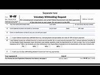 Video thumbnail for IRS Form W-4V walkthrough (Voluntary Withholding Request)