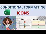 Video thumbnail for Excel icon sets, custom icon sets and conditional formatting in excel (and excel CHAR function)