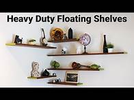 Video thumbnail for DIY Floating Wall Shelves and Hardware for Heavy Duty Shelves