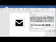 Video thumbnail for How to insert all mail symbol in word