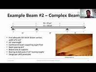 Video thumbnail for Tutorial | How to Design a Wood Beam using NDS 2018 in ClearCalcs