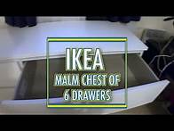 Video thumbnail for Ikea MALM 6 drawer dresser Step by Step Assembly and Unboxing