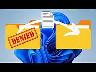 Video thumbnail for How Do I Copy Files When Windows Says I Don’t Have “Permission To Access This Folder”?