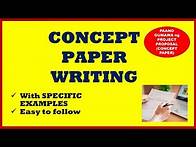 Video thumbnail for How to write a Concept Paper or Project Proposal with Examples