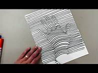 Video thumbnail for 3rd & 4th Grade Art Lesson: 3D Line Hand