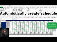 Video thumbnail for Automatically create shift schedule in Excel