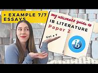 Video thumbnail for HOW TO SCORE 7 IN IB LIT PAPER 2: a guide to comparative essays (with examples)