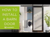Video thumbnail for How to Install a Masonite Barn Door Kit