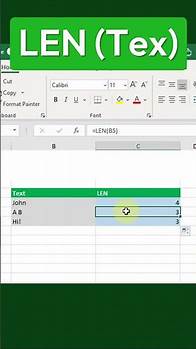 Video thumbnail for COUNT Characters in Excel with LEN Function Fast!