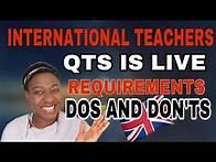 Video thumbnail for UK QTS FOR INTERNATIONAL TEACHERS IS LIVE//DETAILED REQUIREMENTS AND PROCESS