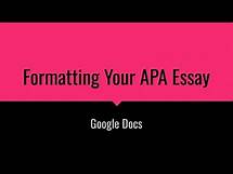 Video thumbnail for Formatting Your APA Essay (Google Docs)
