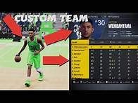 Video thumbnail for How to make your own CUSTOM TEAM in NBA2K23 [next gen] [myNBA]