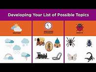 Video thumbnail for Choosing a Topic & Developing a Research Question
