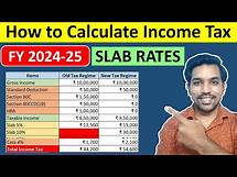Video thumbnail for How to Calculate Income Tax with Slab Rates 2024-25 | Income Tax Calculation