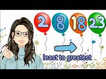 Video thumbnail for Arranging Numbers ( LEAST TO GREATEST ) Preschool
